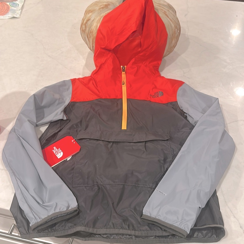 North face rain jacket boys size large 14-16